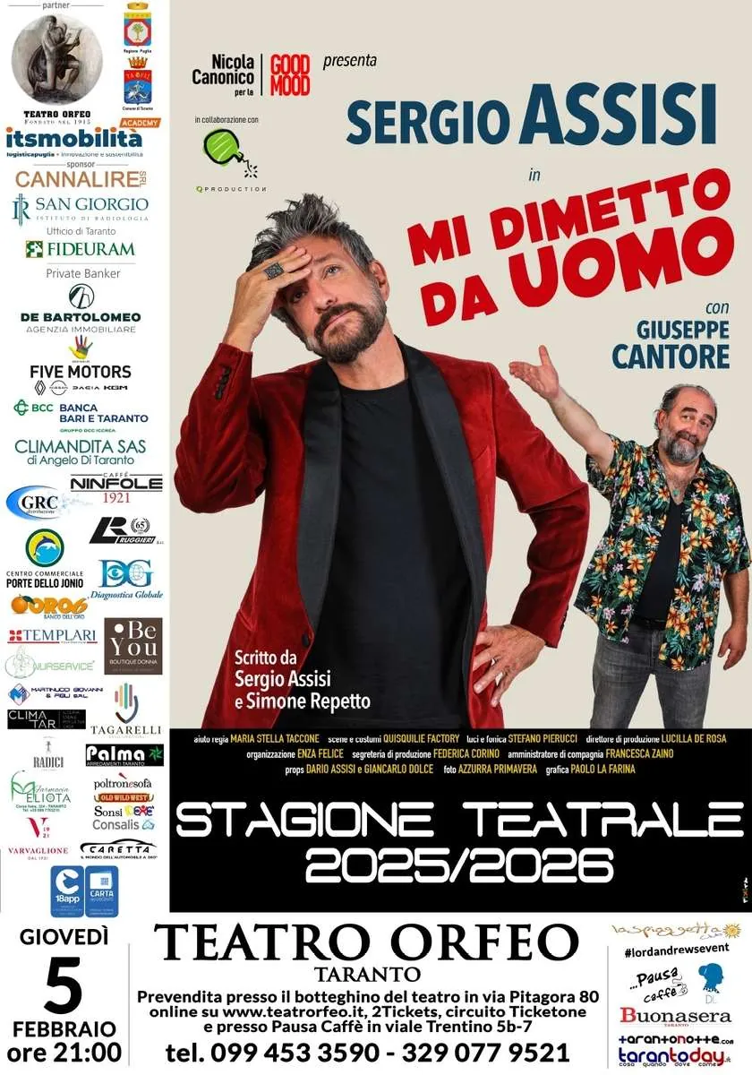 Mi dimetto da uomo: commedia di S. Assisi