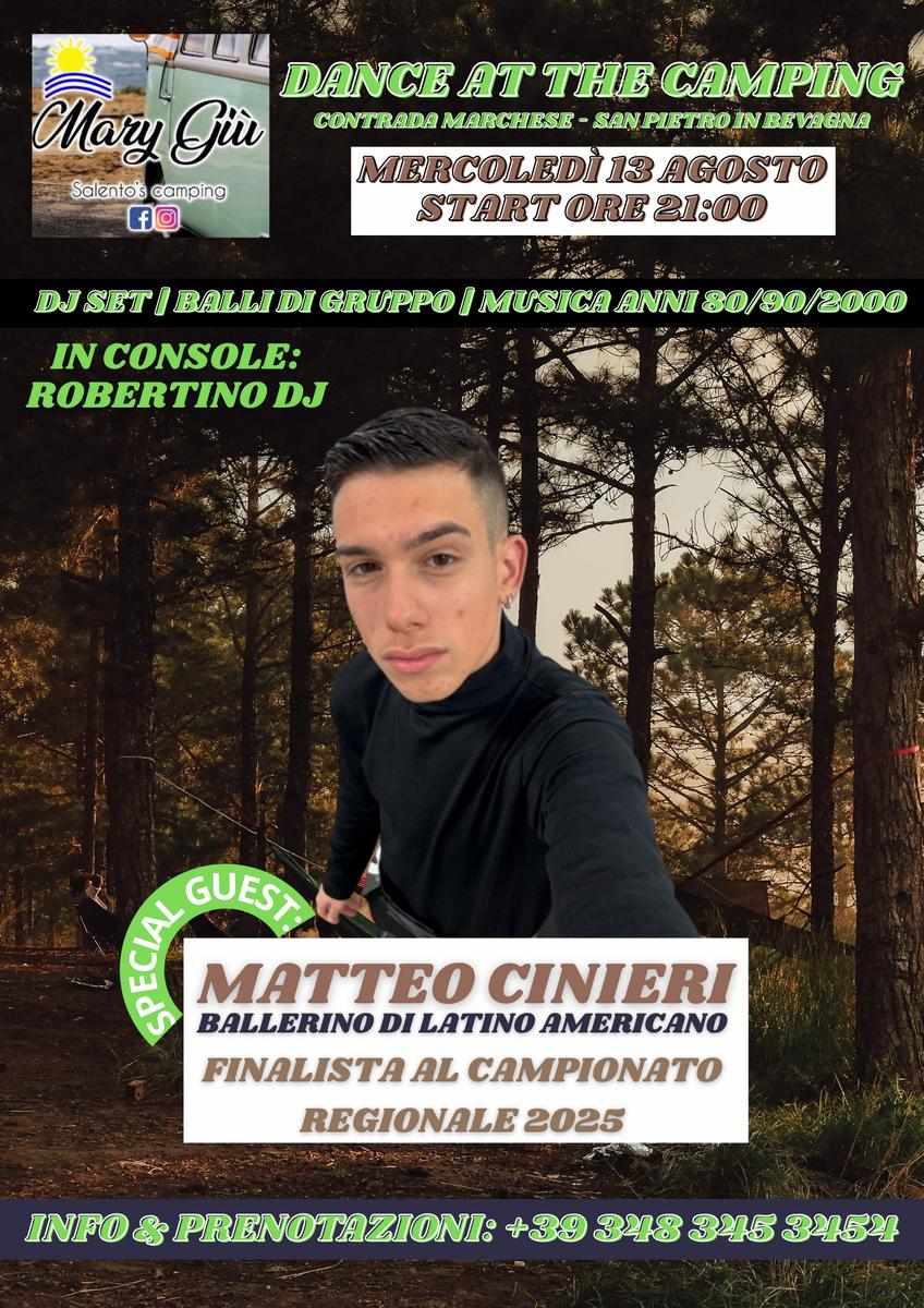 Dance at the Camping: una serata di musica e divertimento sotto le stelle!