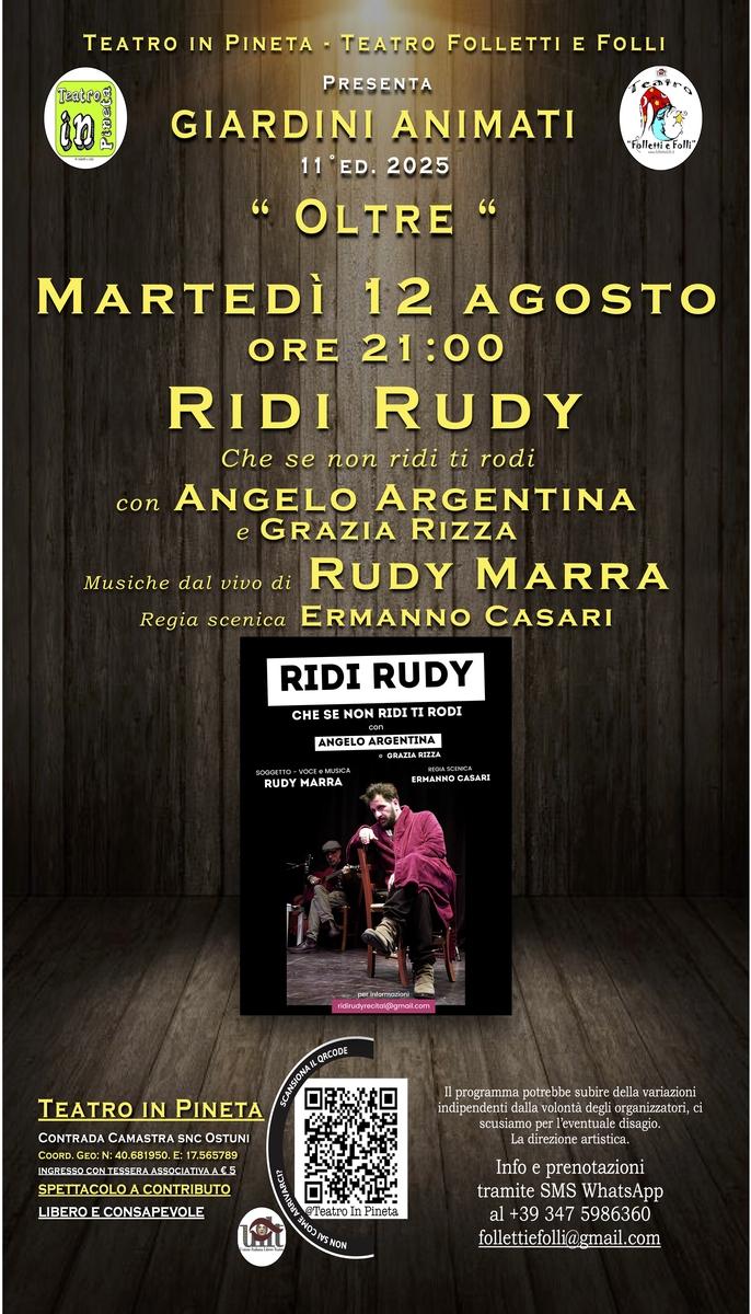Ridi Rudy che se non ridi ti rodi