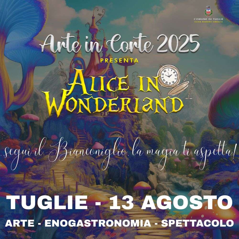 Arte in Corte presenta Alice in Wonderland Tuglie, 13 agosto 2025