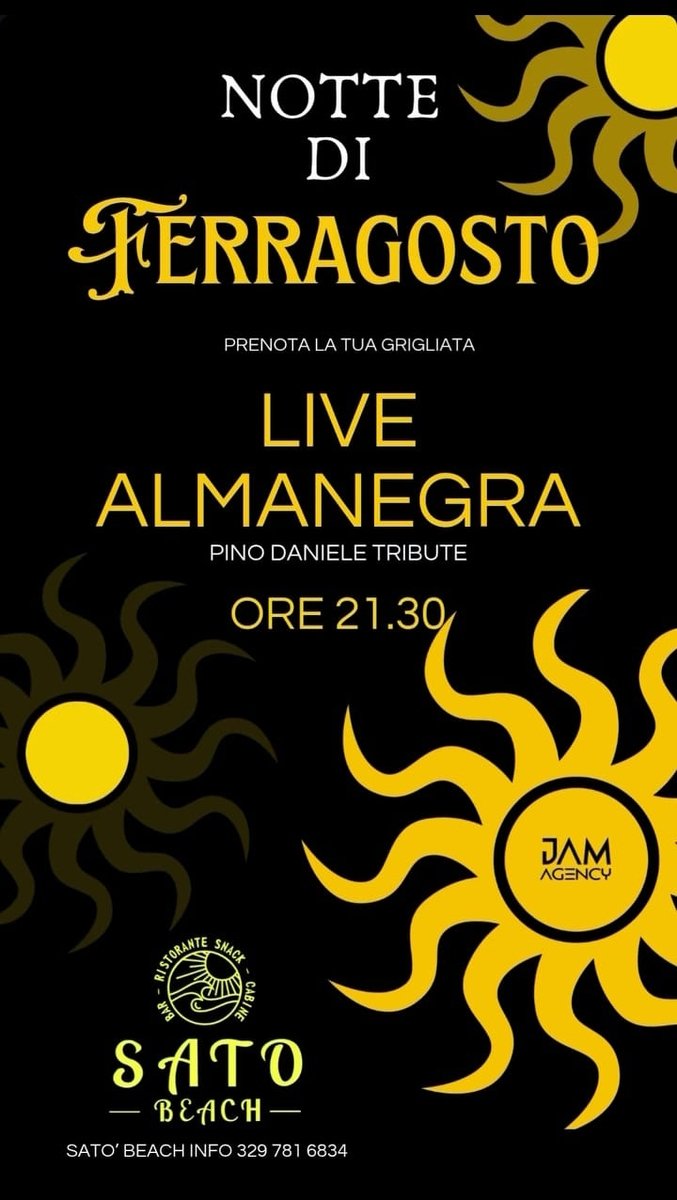 ALMANEGRA Pino Daniele Tribute Band al Sa.To. Beach