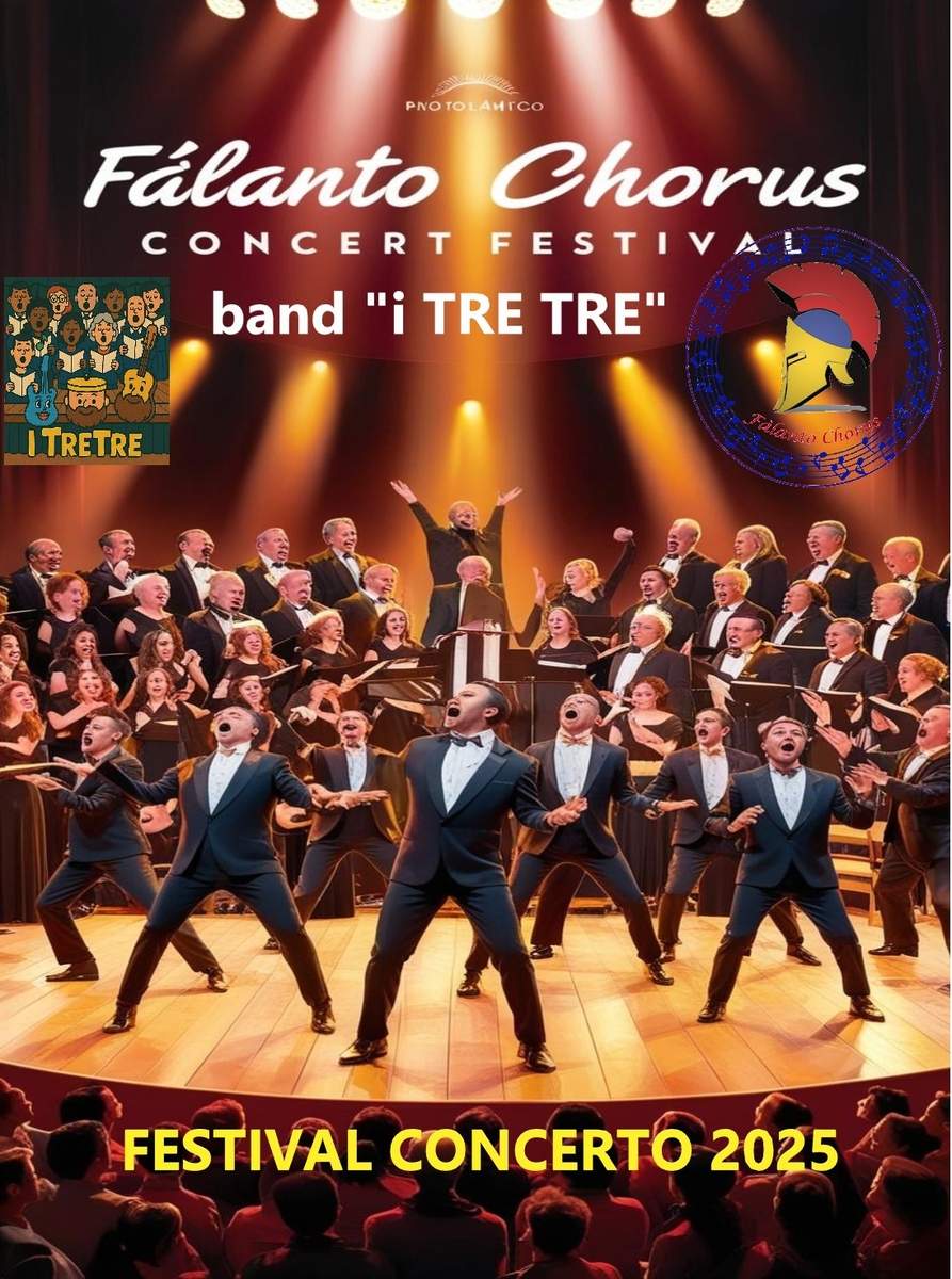 Festival - concerto 2025 con apericena - Fàlanto Chorus e I Tre Tre