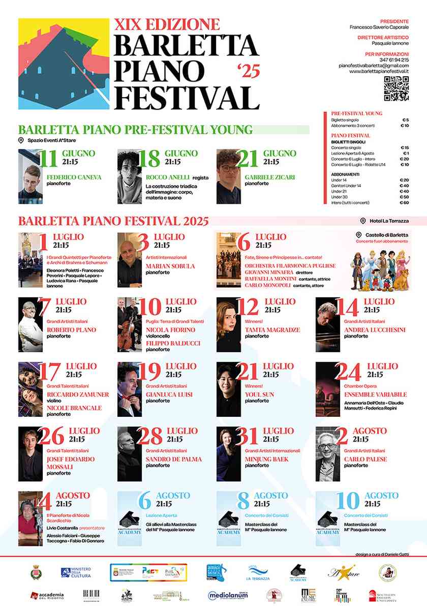 Concerto di Roberto Plano dedicato a Liszt, Mompou e Cuéllar per Barletta Piano Festival