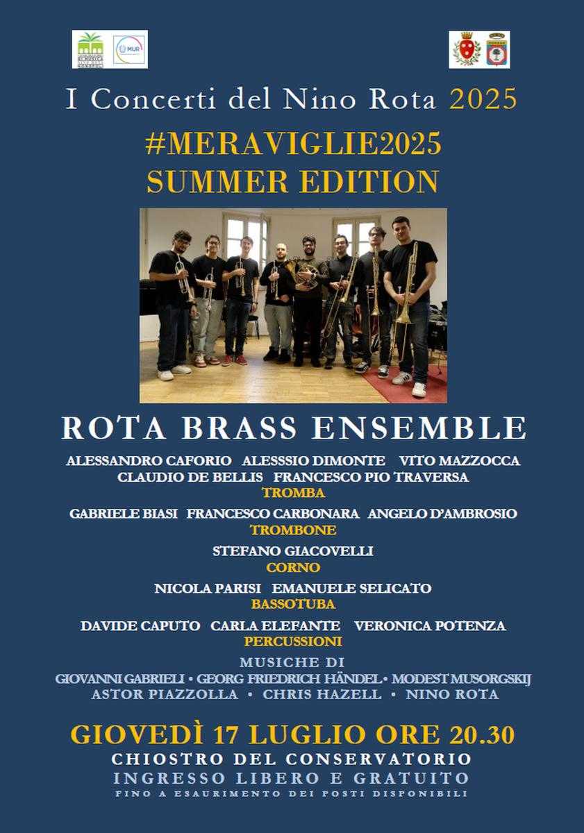 #MERAVIGLIE2025 SUMMER EDITION Rota Brass Ensemble