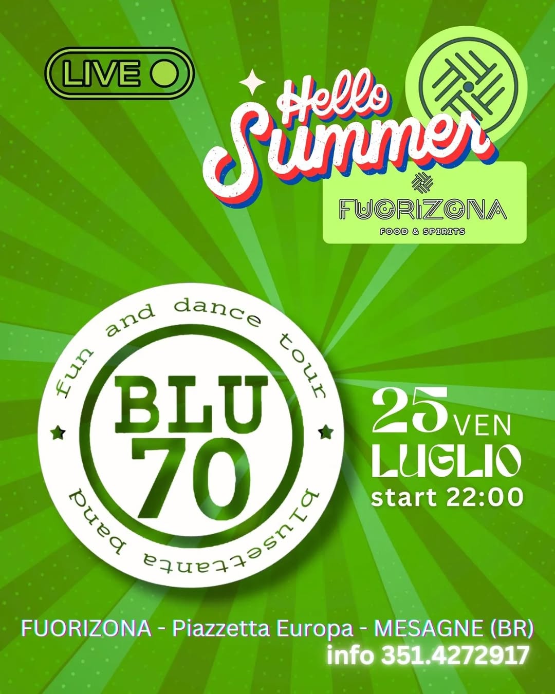 Blu 70 live