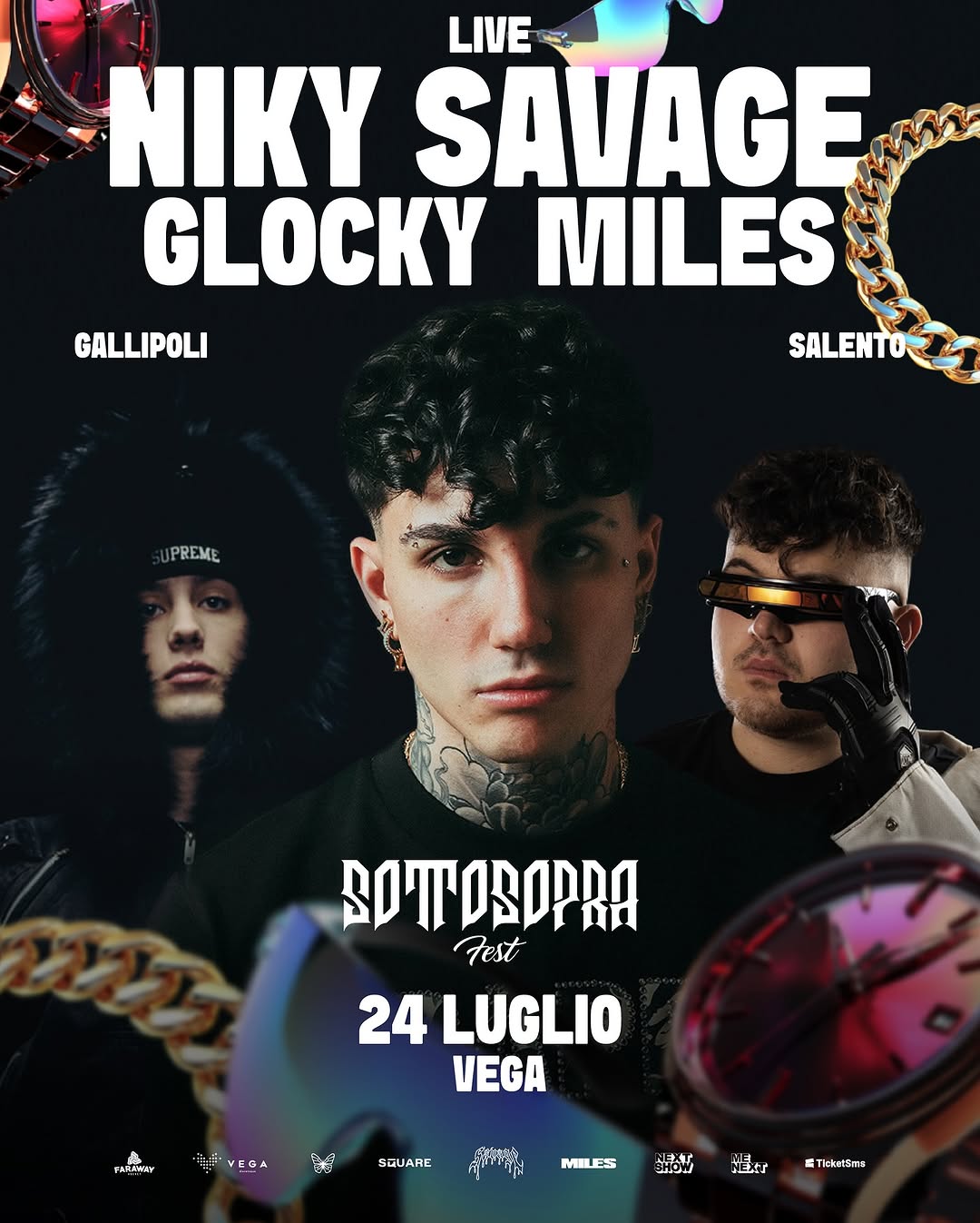 Niky Savage + Glocky + Miles Live